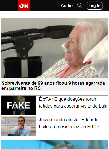 Projeto de clone do site de notícias Cnn.