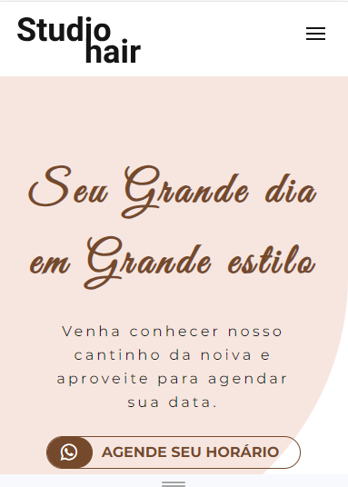 Projeto de Landing page salão de beleza.